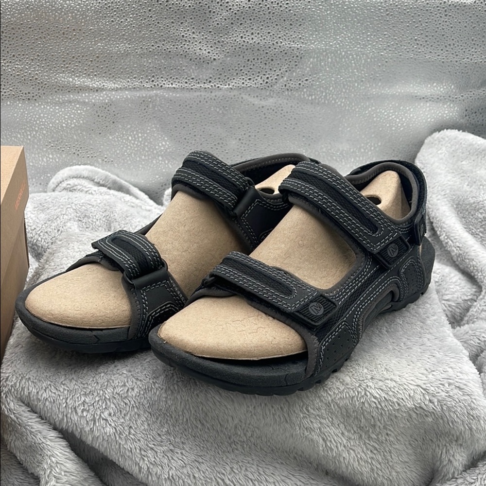 Merrell Sandspur Oak Black/Granite Sandals size 8 M